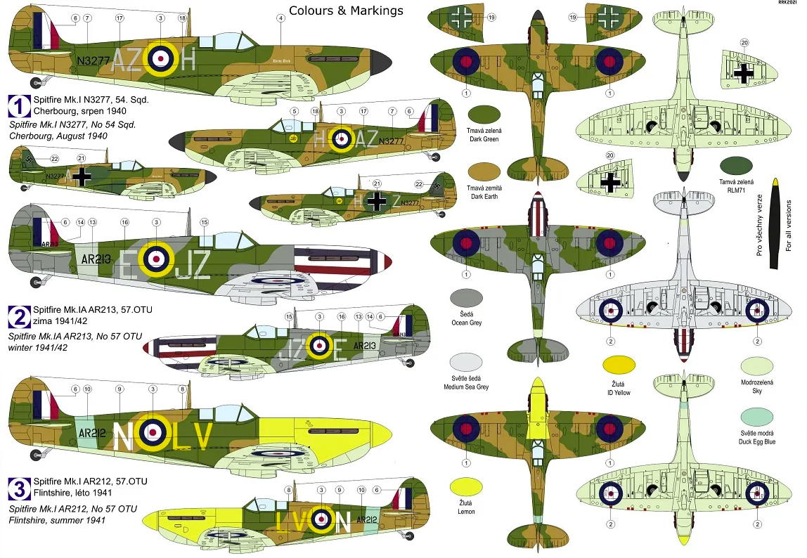 Kovozavody Prostejov KPM0276 Spitfire Mk.Ia &amp;quot;Special Markings&amp;quot; 1/72 – image 2