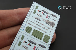 Quinta Studio QD48157 Yak-130 3D-Printed colored Interior on decal paper (for KittyHawk kit) 1/48 – Bild 6