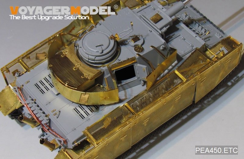 Voyager Model PEA450 WWII German Pz.Kpfw.IV Ausf.J &amp;quot;Thoma shields&amp;quot; wire mesh schürzen (Last Production) (FOR Boder 35008) 1/35 – immagine 7