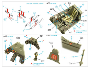 Quinta Studio QD35101 FW 190A-6 3D-Printed &amp;amp; colored Interior on decal paper (Border Model) 1/35 – image 2