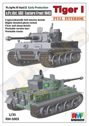 Rye Field Model 5003 Pz.kpfw.VI Ausf. E Tiger I Early Production (full interior) – obrázek 3