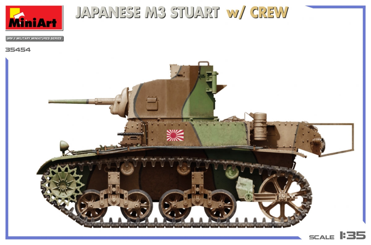 Miniart 35454 JAPANESE M3 STUART w/CREW 1/35 – image 6