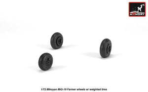 Armory Models AW72051 Mikoyan MiG-19 Farmer wheels w/ weighted tires 1/72 – image 2