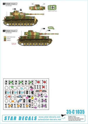 Star Decals 35-C1035 PzKpfw IV Ausf J 1/35 – image 2