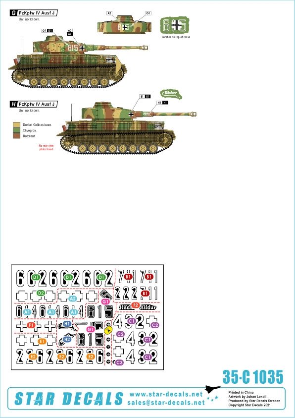 Star Decals 35-C1035 PzKpfw IV Ausf J 1/35 – image 2
