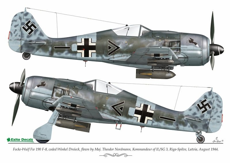 Exito ED48004 DECALS Luftwaffe Ground Attackers vol.1 - Ju 87 D-3, Hs 129, Fw 190F-8 1/48 – image 4