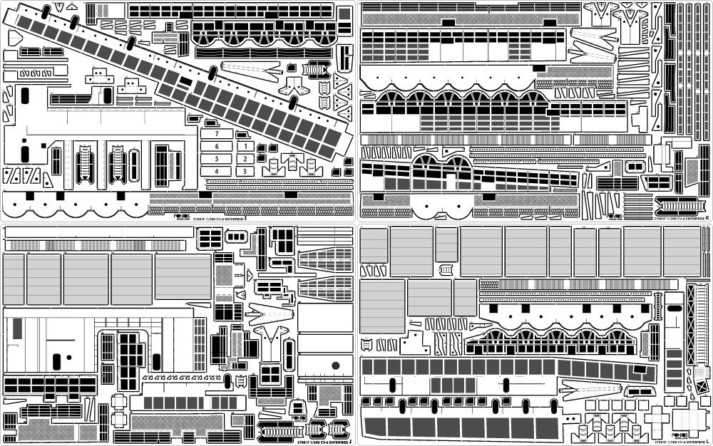 Pontos 27010FB USS CV-6 Enterprise 1942 Detail up set (20B Deck Blue) 1/200 – zdjęcie 15