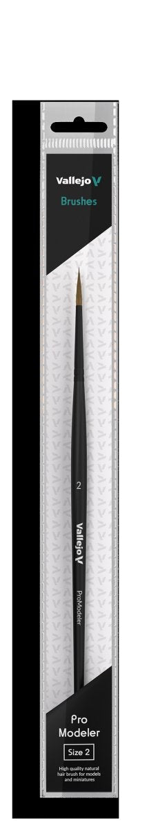 VALLEJO B01002 - Brush - Pro Modeler - Natural Hair Round No. 2