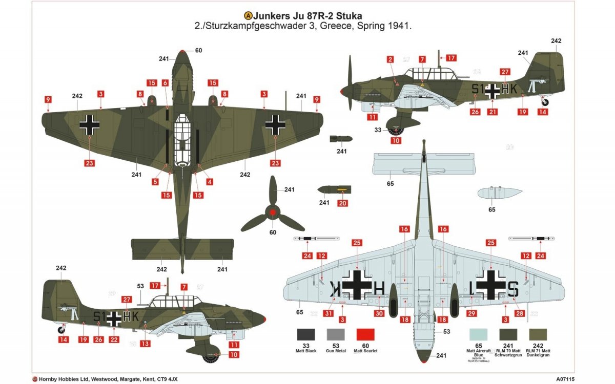 Airfix 07115 Junkers Ju87R-2/B-2 Stuka 1/48 – Bild 6