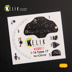 KELIK K32011 I-16 TYPE 17 - INTERIOR 3D DECAL FOR ICM KIT 1/32 – image 3