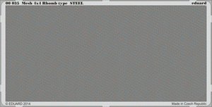 Eduard 00035 Mesh 4x4 Rhomb type STEEL