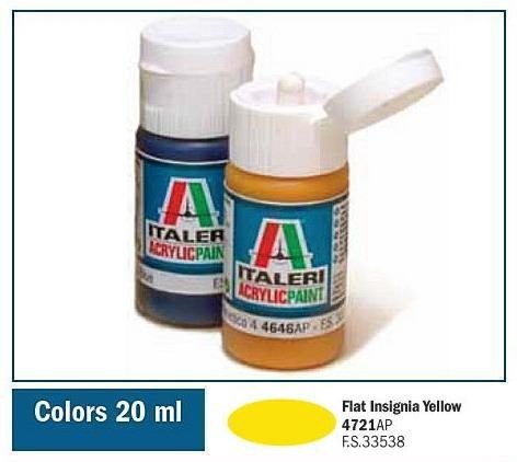 Italeri 4721AP FLAT INSIGNIA YELLOW 20ml