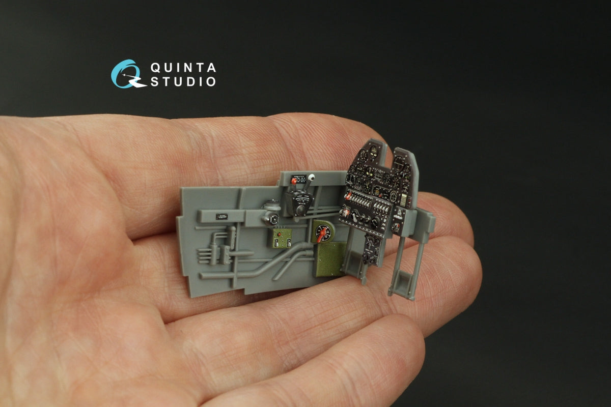 Quinta Studio QD32220 P-40N late 3D-Printed colored Interior on decal paper (Hasegawa/Eduard) 1/32 – obrázek 10