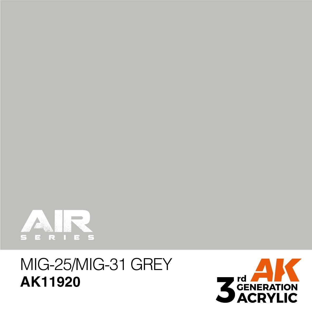 AK Interactive AK11920 MIG-25/MIG-31 GRAY – AIR 17ml
