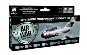 Vallejo 71610 Couleurs soviétiques/russes Fléchettes argentées Guerre froide 1950-1980 8x17 ml
