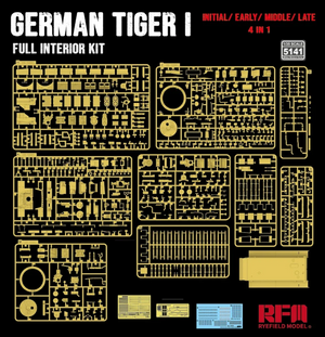 Rye Field Model 5141 Tiger I Full interior kit: Initial/ Early/ Mid/ Late 1/35 – zdjęcie 4