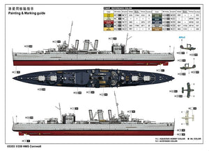 Trumpeter 05353 HMS Cornwall 1/350 – immagine 4
