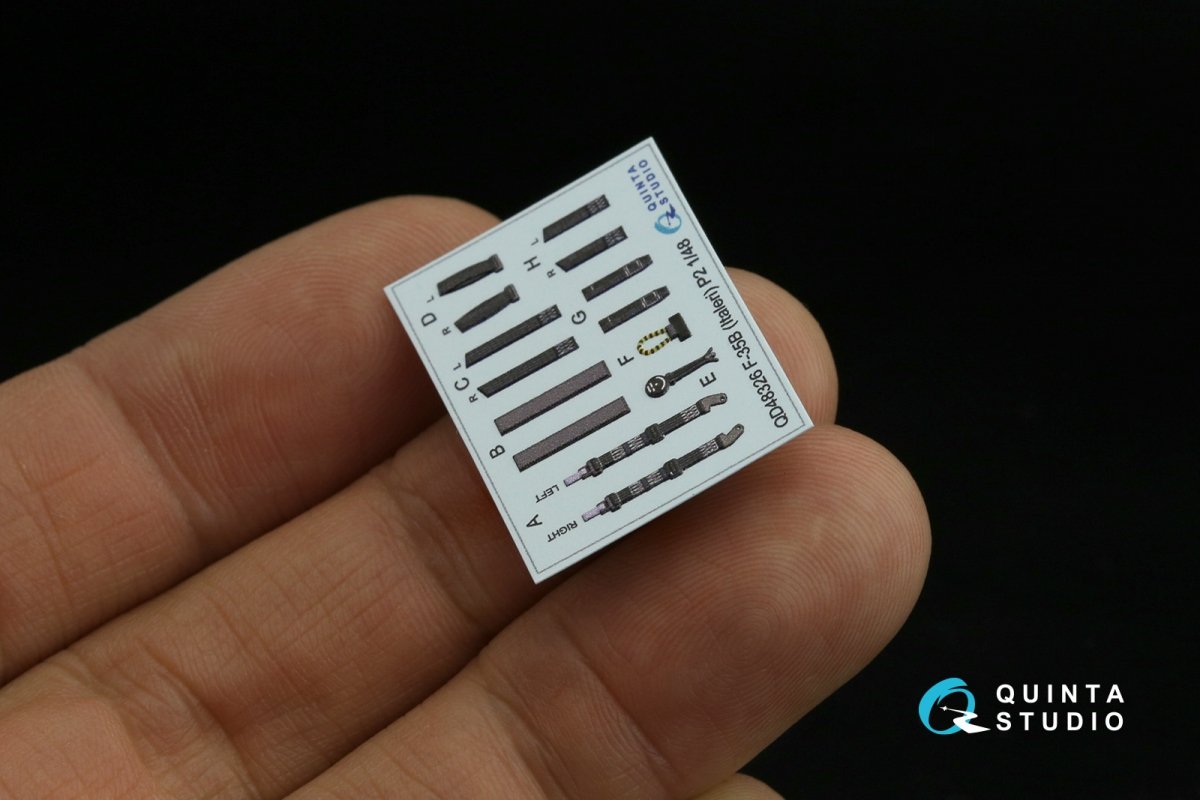 Quinta Studio QD48326 F-35B 3D-Printed &amp;amp; colored Interior on decal paper (Italeri) 1/48 – imagen 5