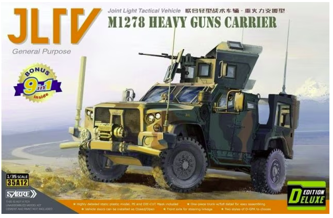 Saber 35A12-PRM JLTV M1278 Heavy Guns Carrier - Premium Edition 1/35