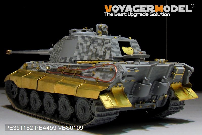 Maquette Voyager PE351182 Char King Tiger allemand de la Seconde Guerre mondiale (tourelle Hensehel) (pour kit DRAGON/ZVEZDA) 1/35 – image 3