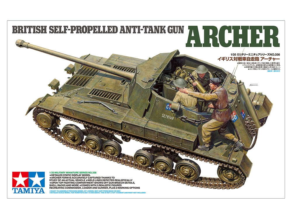 Tamiya 35356 British Self-Propelled Anti-Tank Gun Archer 1/35 – obrázek 2