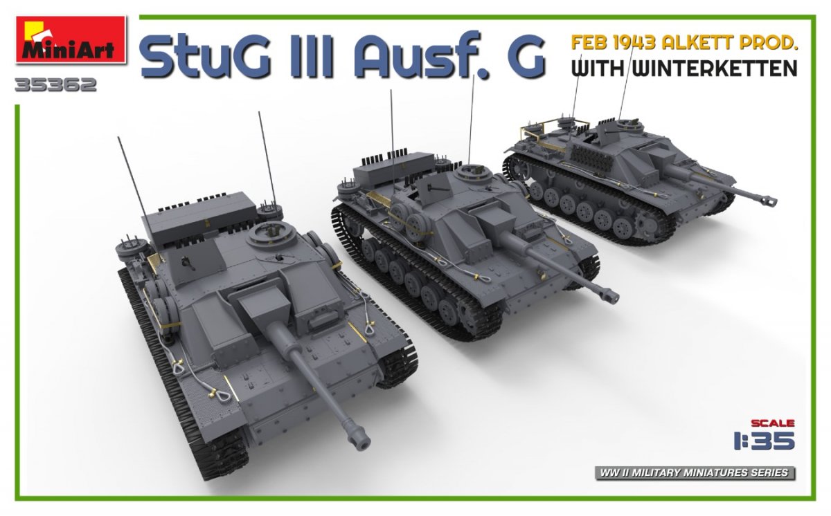 Mini Art 35362 StuG III Ausf. G FEB 1943 ALKETT PROD. WITH WINTERKETTEN 1/35 – image 4