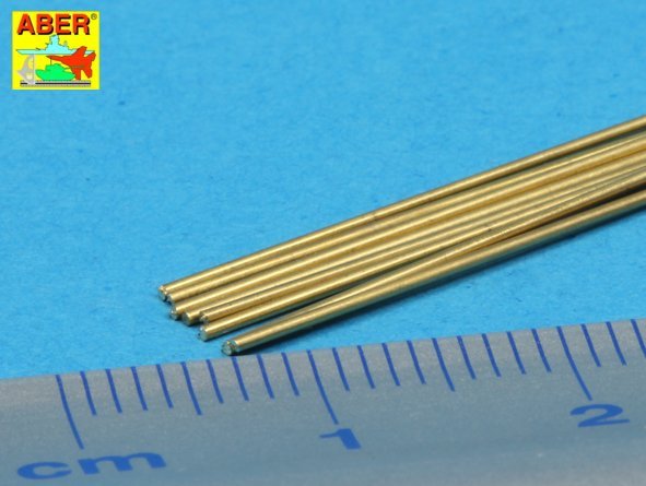 Aber BR06 Brass round rods 0.60 mm length 250 mm x 8 pcs. – obrázek 5