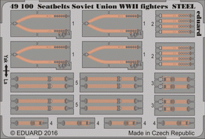 Eduard BIG49342 Seatbelts WWII Allied AF STEEL 1/48 – Bild 4