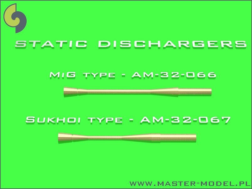 Master AM-32-066 Static dischargers - type used on MiG jets (14pcs) 1/32 – Bild 3