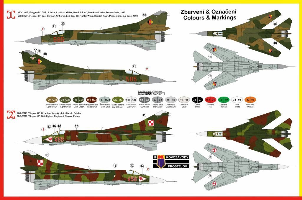 Kozavody Prostejov KPM0050 MiG-23MF 1/72 – immagine 2