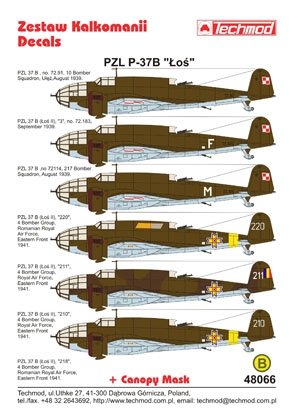 Techmod 48066 - PZL-37 Moose (1/48) – immagine 2