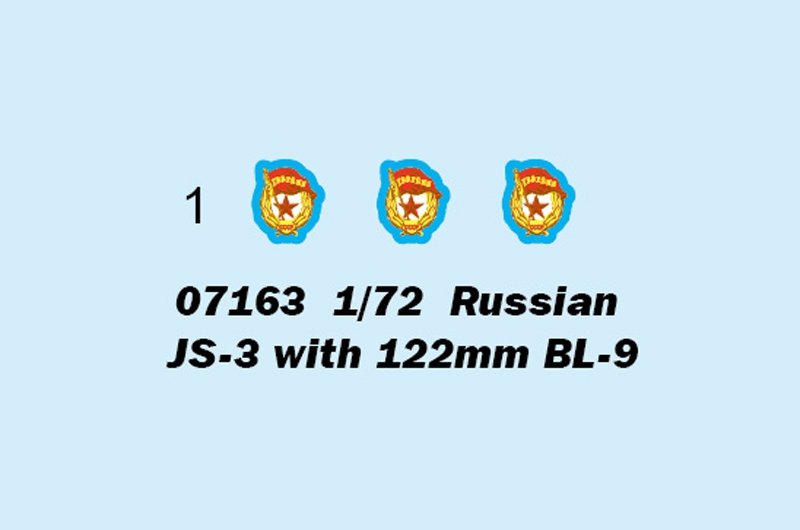 Trumpeter 07163 Russian JS-3 with 122mm BL 9 1/72 – image 3