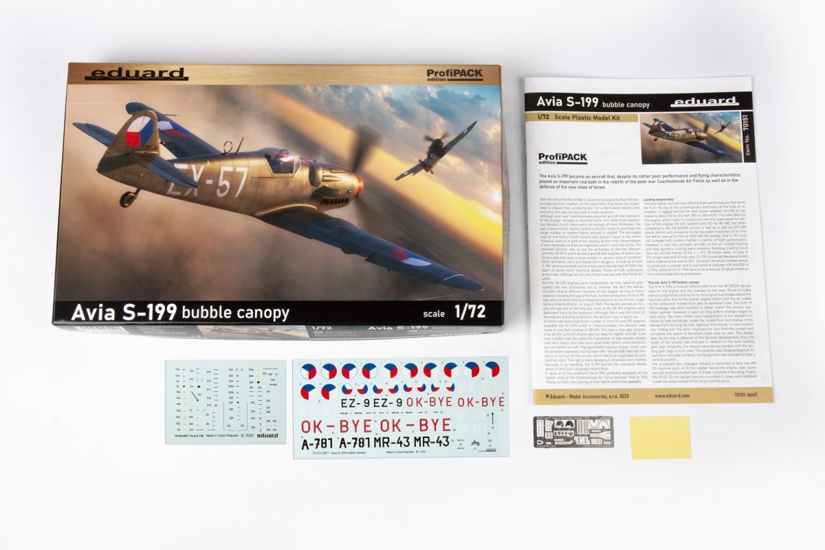Eduard 70151 Avia S-199 bubble canopy 1/72 – obrázek 3