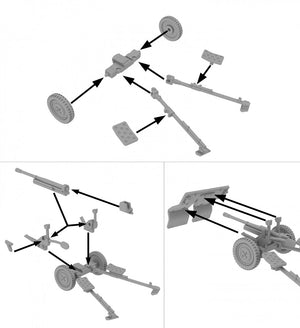 First to Fight PL025 - Bofors 37mm 1/72 – obrázek 2