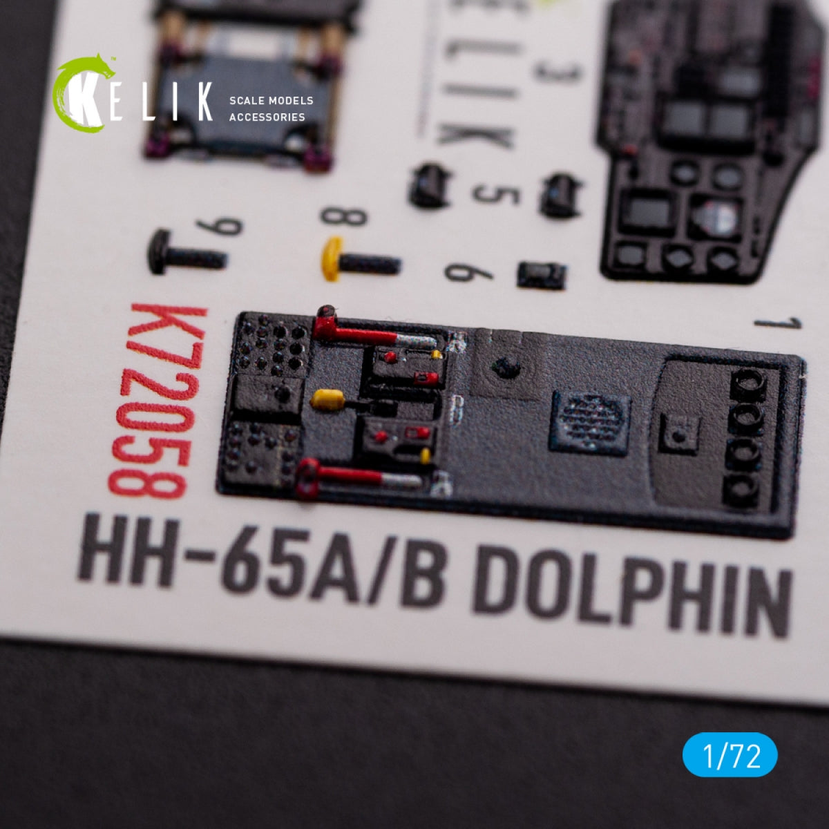 KELIK K72058 HH-65A/B Dolphin interior 3D decals for Dream Model kit 1/72 – image 7