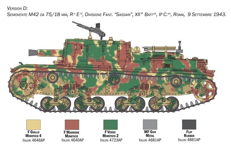 Italeri 6569 SEMOVENTE M42 da 75/18 1/35 – image 9