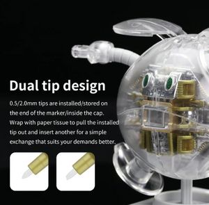 DSPIAE MKS-01 Super Metallic Marker Chrome Silver – obrázek 3