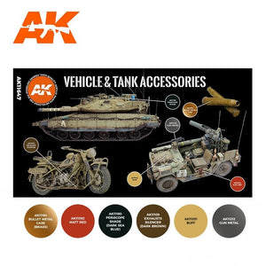 AK Interactive AK11647 3G VEHICLE AND TANK ACCESSORIES 6x17ml – image 2
