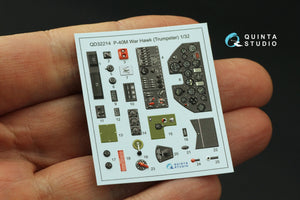 Quinta Studio QD32214 P-40M WarHawk 3D-Printed colored Interior on decal paper (Trumpeter) 1/32 – immagine 4