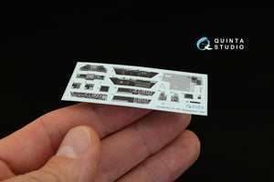 Quinta Studio QD48049 F/A-18E 3D-Printed &amp;amp; colored Interior on decal paper (for Hasegawa kit) 1/48 – image 5
