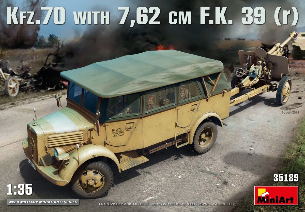 MiniArt 35189 Kfz.70 &amp;amp; 7.62 cm FK 39 (r) 1/35