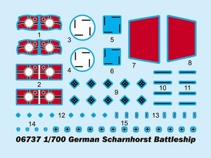 Trumpeter 06737 German Scharnhorst Battleship 1/700 – image 3