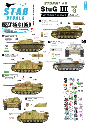 Star Decals 35-C1059 Sturm #8 1/35
