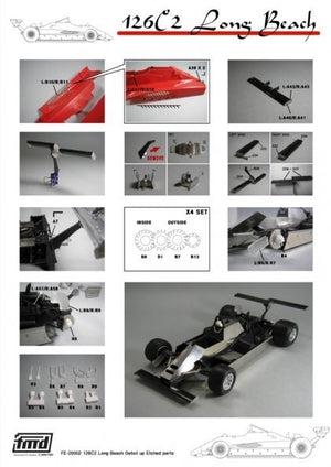 KA Models FE-20002 Ferrari 126C2 Long Beach Super Detail-Up parts set for Fujimi 1/20 – image 5