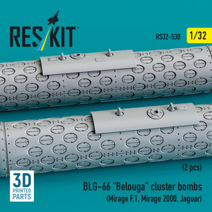 RESKIT RS32-0530 BLG-66 &amp;quot;Belouga&amp;quot; cluster bombs (2 pcs) (3D Printed) 1/32 – image 3