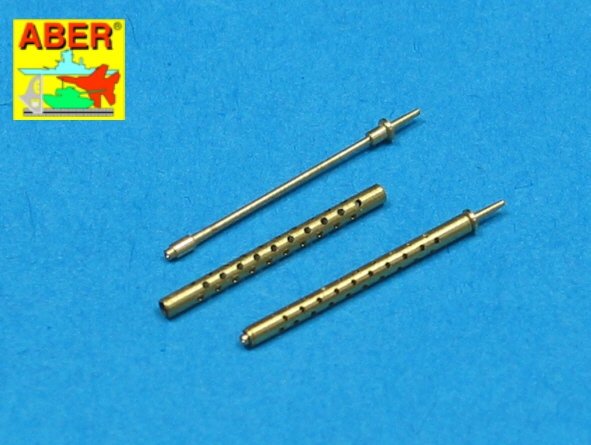 Aber A48 017 Set of 2 inch .50 (12.7mm) standard barrels for US aircraft machine guns Browning M2 (1/48)