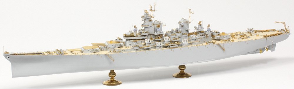 Pontos 37034FB USS BB-63 Missouri 1945 Advanced Detail Up Set for Hobbyboss Kit (Deck Blue 20B stained wooden deck) 1/350 – image 2