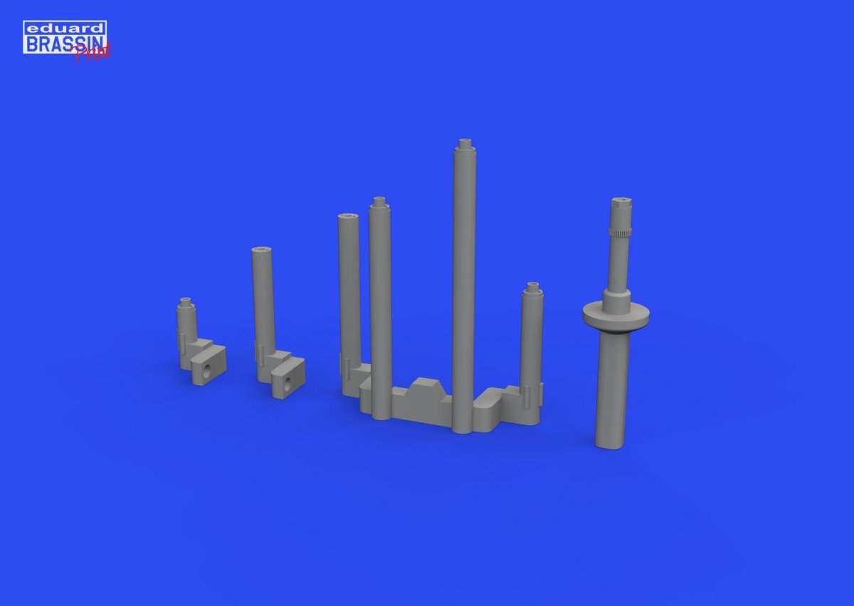 Eduard 648789 P-38J gun barrels PRINT TAMIYA 1/48 – immagine 2