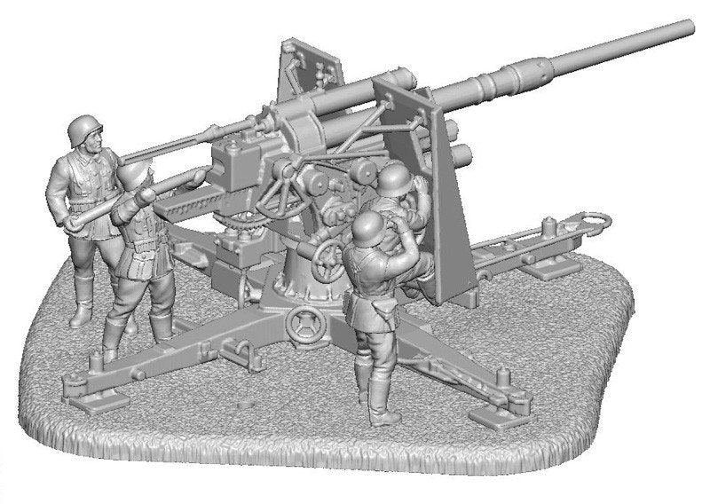 Zvezda 6158 German Heavy Anti-Aicraft Gun FLAK 36/37 (8.8cm) Art of Tactic 1/72 – Bild 3