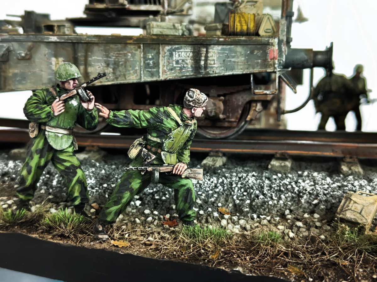 RT-Diorama 35027 Diorama-Base: Railroad Crossing 1/35 – imagen 7